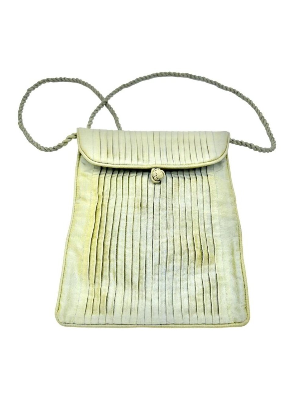 Green Gecko Crossbody Bag 10 x 8 Green Silk Interior Pocket